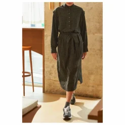 Robe Nayla Vichy - Collection Femme | Vert kaki
