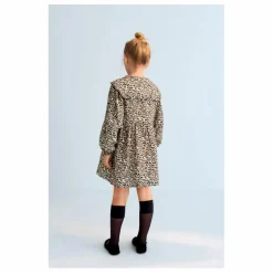 Robe Nelia Léopard Double Gaze de Coton | Beige
