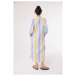 Robe Nina Cruz Coton Bio | Bleu