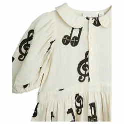 Robe Notes Gaze de Coton Bio | Blanc