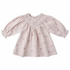 Robe Nœuds Gaze de Coton Bio | Lilas