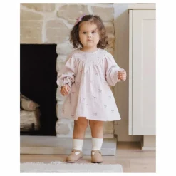Robe Nœuds Gaze de Coton Bio | Lilas
