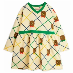 Robe Ours Carreaux Coton Bio | Ecru