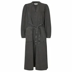 Robe Paris Ceinturée Denim | Washed Black
