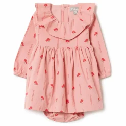 Robe Peony Velours Côtelé Mini | Rose