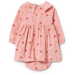 Robe Peony Velours Côtelé Mini | Rose