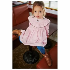Robe Pied-de-poule Coton Bio | Rose