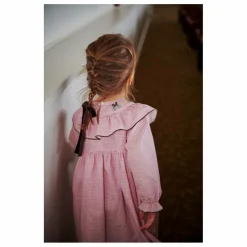 Robe Pied-de-poule Coton Bio | Rose