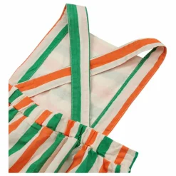 Robe Pinafore Rayée | Ecru
