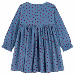 Robe Pommes Velours Côtelé | Bleu