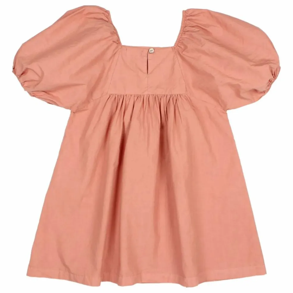 Robe Popeline Coton Bio | Vieux Rose