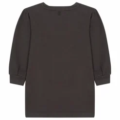 Robe Pull Fille Manches Bouffantes | Noir