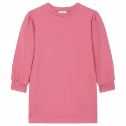 Robe Pull Fille Manches Bouffantes | Vieux Rose