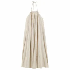 Robe Ramik Rayures Coton Bio | Ecru