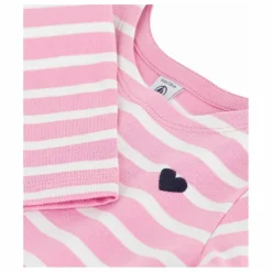 Robe Rayée Jersey Coton Bio | Rose bonbon