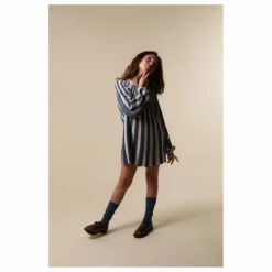 Robe Rayures | Bleu gris