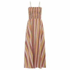 Robe Rayures Anniken | Brique