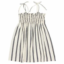 Robe Rayures Coton Bio | Bleu nuit