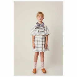 Robe Rayures Eponge | Ecru