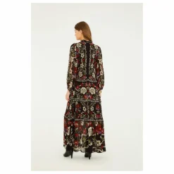 Robe Rococo Flowers | Noir