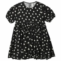 Robe Rose Cœurs | Noir