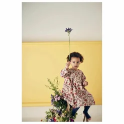 Robe Roulotta Fleurie | Ecru