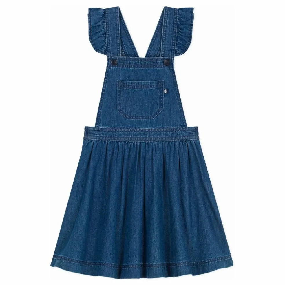 Robe Salopette Denim Coton Bio | Bleu jean