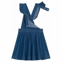 Robe Salopette Denim Coton Bio | Bleu jean