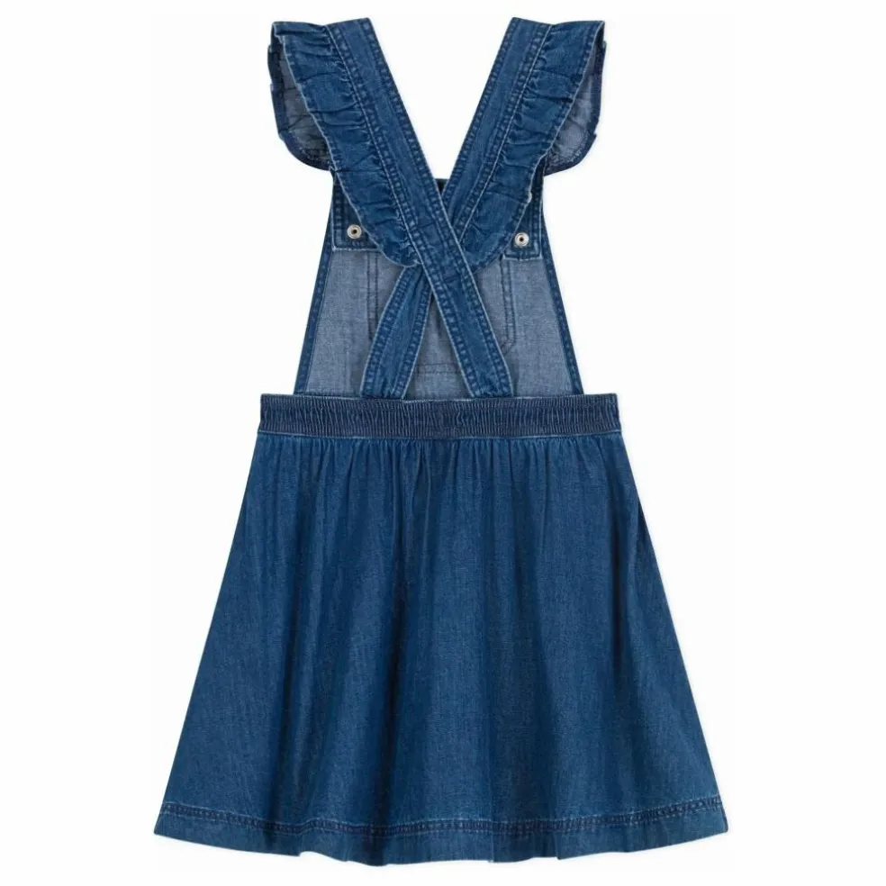 Robe Salopette Denim Coton Bio | Bleu jean