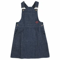 Robe Salopette en Jean Coton Bio | Bleu marine
