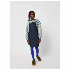 Robe Salopette en Jean Coton Bio | Bleu marine