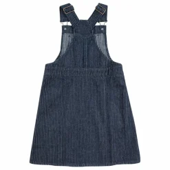 Robe Salopette en Jean Coton Bio | Bleu marine
