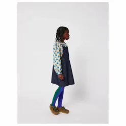 Robe Salopette en Jean Coton Bio | Bleu marine