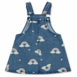 Robe Salopette en Jean Magot Arc en Ciel Coton Bio | Bleu