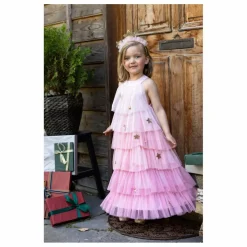 Robe Sapin de Noël avec son serre tête | Rose