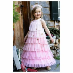 Robe Sapin de Noël avec son serre tête | Rose
