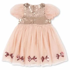 Robe Sequins Mei Tulle | Rose pâle