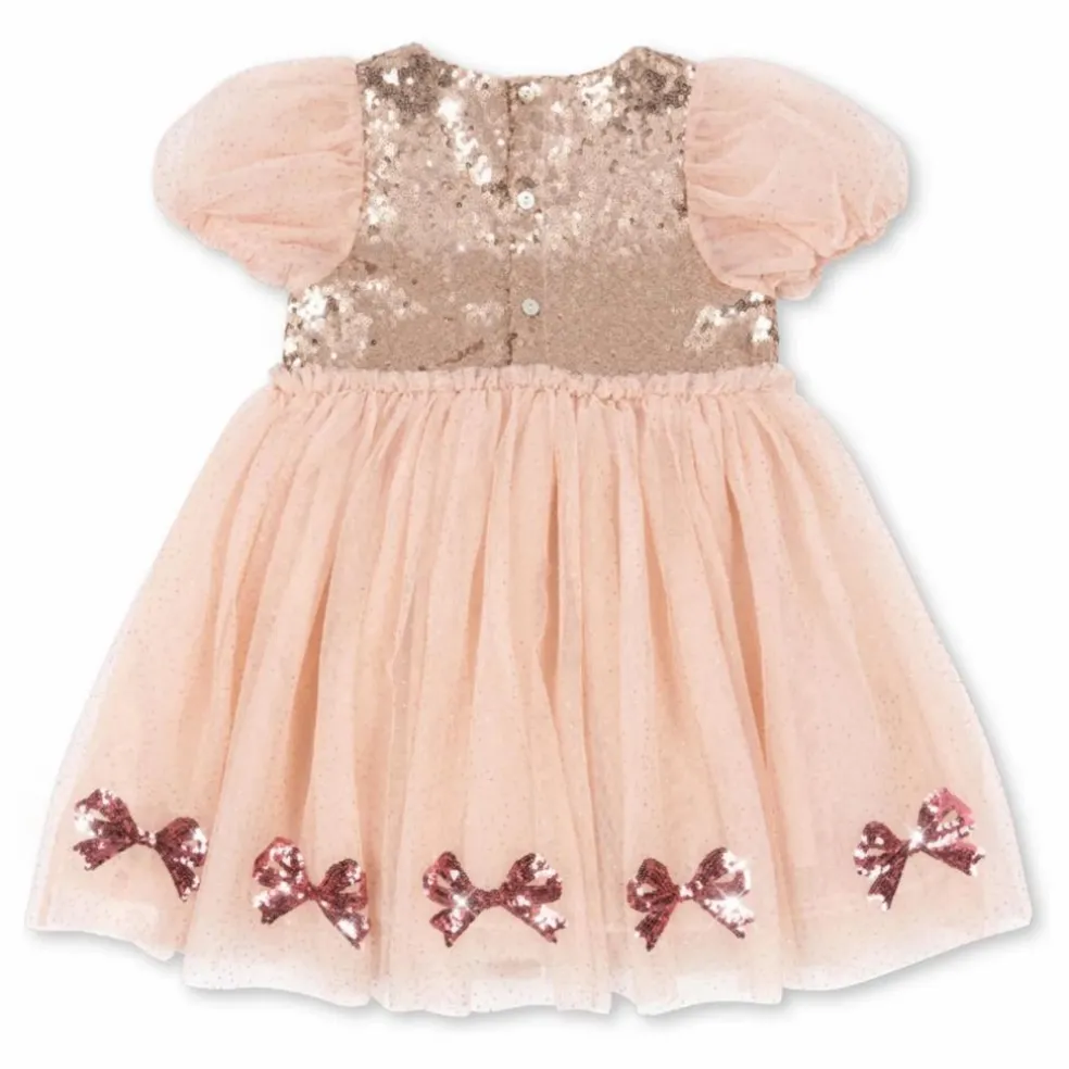Robe Sequins Mei Tulle | Rose pâle