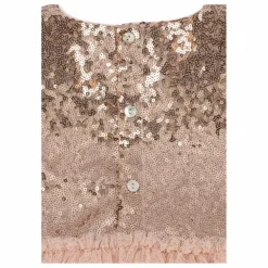 Robe Sequins Mei Tulle | Rose pâle