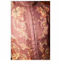 Robe Seraphina Ramie | Bordeaux