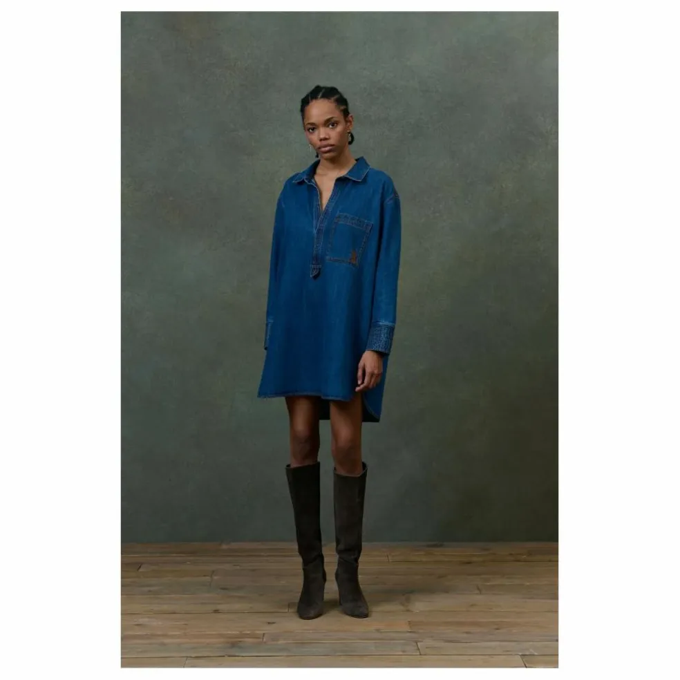 Robe Siana Denim - Collection Femme | Bleu