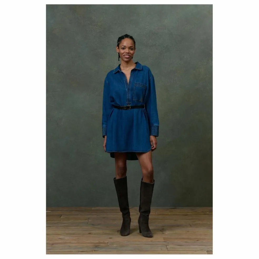 Robe Siana Denim - Collection Femme | Bleu