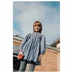 Robe Smockée | Bleu