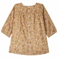 Robe Smockée Felicie Liberty Coton Bio | Mauve