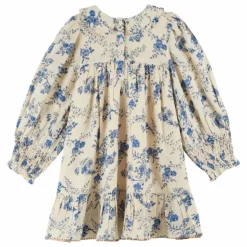 Robe Smockée Fleurie | Ecru