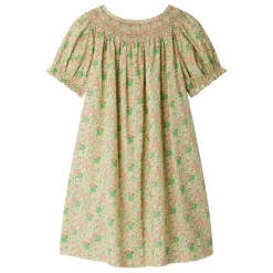 Robe Smockée Jarah Liberty Coton Bio | Ecru
