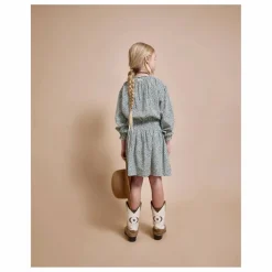 Robe Smockée Volants | Vert Cèdre