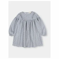 Robe Soft Velours Côtelé Coton Bio | Bleu gris