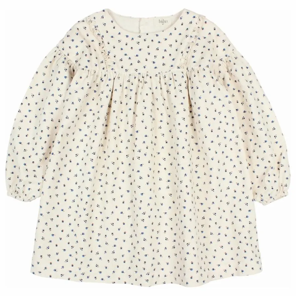 Robe Soft Velours Côtelé Coton Bio | Ivoire