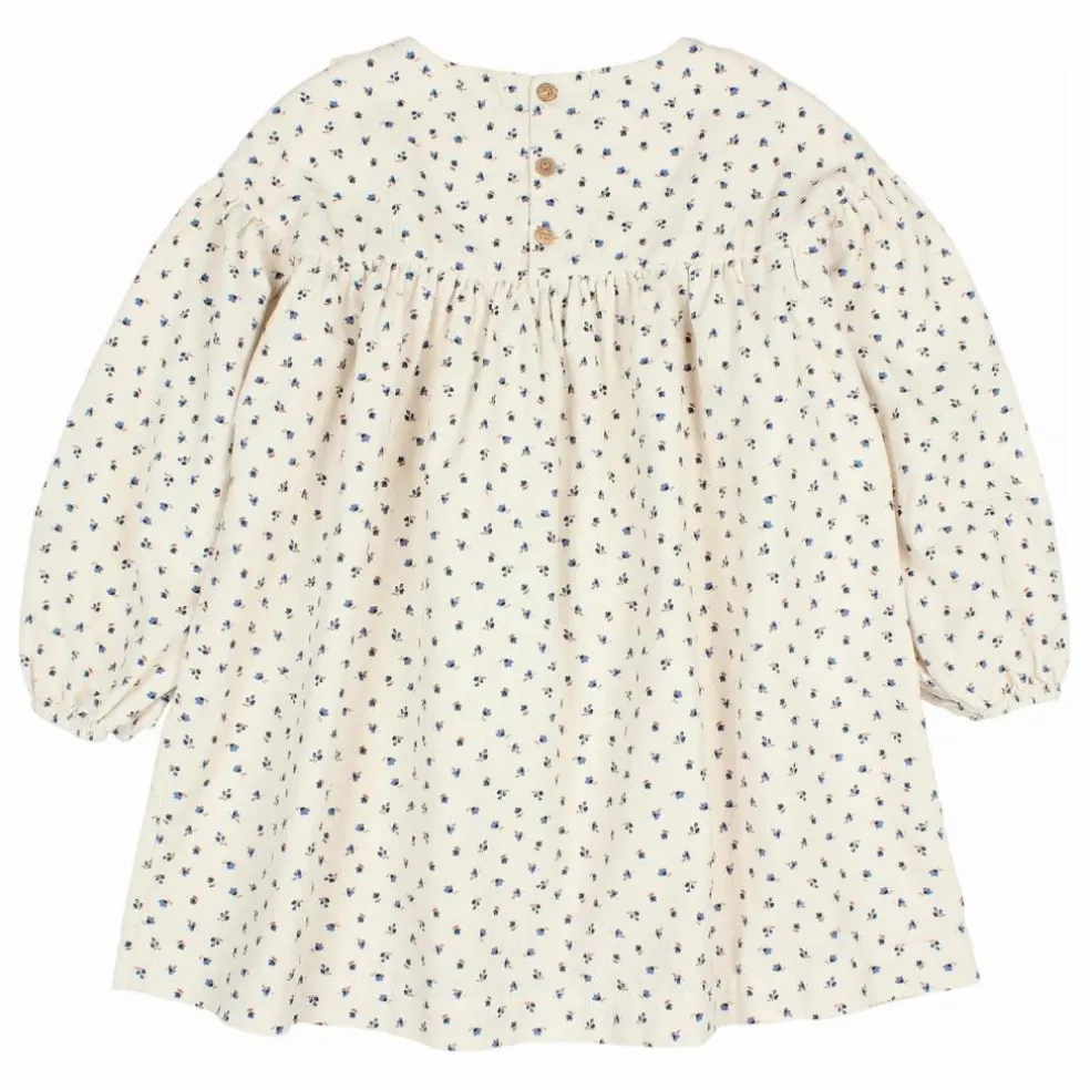Robe Soft Velours Côtelé Coton Bio | Ivoire